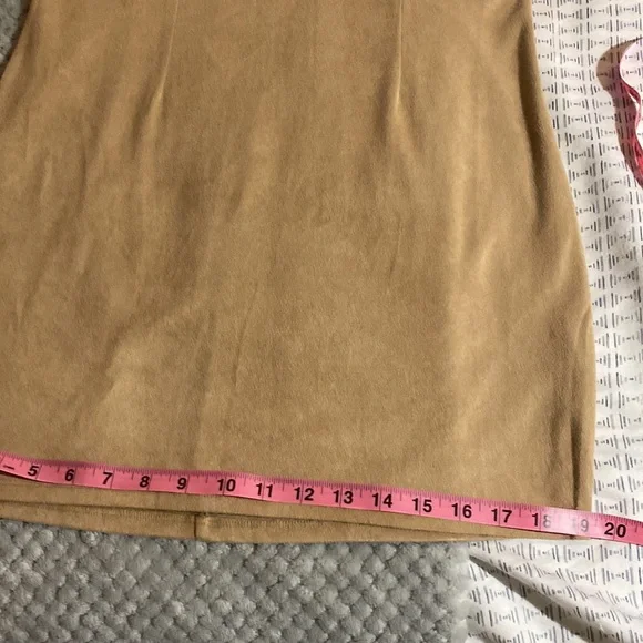 Bebe tan faux suede mini dress, size large - Picture 7 of 7